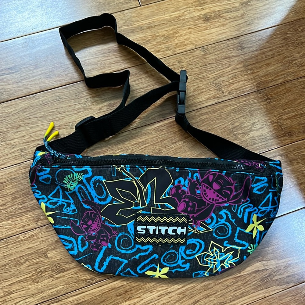 Disney Stitch Black and Blue Fanny Pack